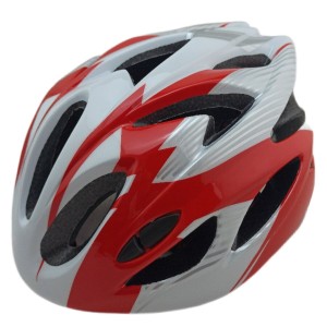 Шлем защитный FSD-HL057 (out-mold) M (52-56 см) красно-белый/600322