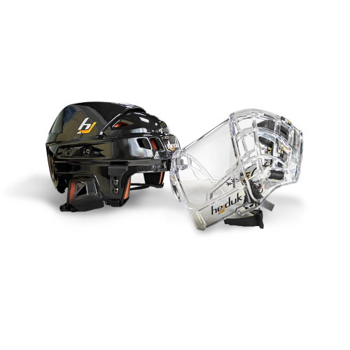 Шлем хоккейный в комплекте с маской-визором 'Hejduk Sport' Combo Fullshield черный S-M