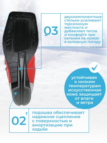 Ботинки 75 мм SPINE Winter Ride 42/9 30р.