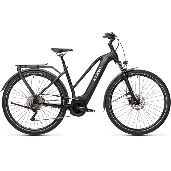Велосипед CUBE TOURING HYBRID PRO 500 (black'n'white) 2021