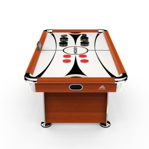 Игровой стол - аэрохоккей DFC BENEDOR. Игровой стол аэрохоккей DFC BENEDOR – это самый большой стол для домашнего использования в линейке DFC. Он выполнен из дерева из темно вишневого дерева (МДФ) с нанесением защитного покрытия. Внутренние борта сделаны