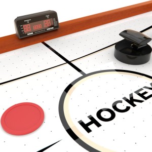 Игровой стол - аэрохоккей DFC BENEDOR. Игровой стол аэрохоккей DFC BENEDOR – это самый большой стол для домашнего использования в линейке DFC. Он выполнен из дерева из темно вишневого дерева (МДФ) с нанесением защитного покрытия. Внутренние борта сделаны