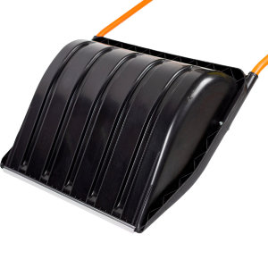 Комплектация: ковш с планкой, П-образной ручкой в ПВХ-оплётке, 2 болта и 2 гайки\
Материал: пластик, сталь
Цвет: черный, оранжевый
Черенок: стальной с втулкой в