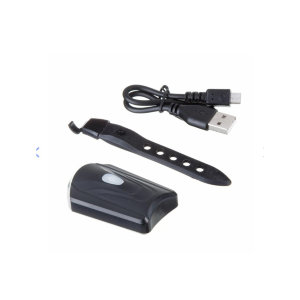 Фонарь велосипедный STG,JY7043, передний, USB, резин. Хомут. Аккум (3.7V / 550mAh)