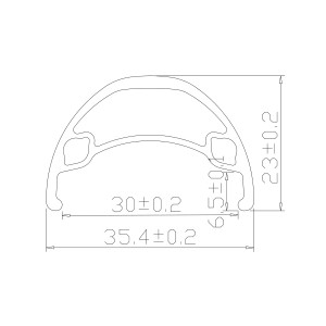 Обод 20' XD-35 20'x3.0x32H алюминиевый чёрный (для Pilot 270MD полуфэт)/330153. Обод 20