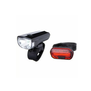 Комплект фонарей велосипедныхSTG,JY7024+6068T,задний+передний,резин.Хомут.Бат:(2*CR2032)(нет в комл)