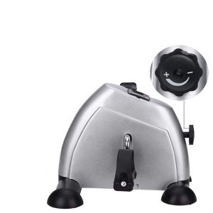 Велотренажер мини DFC B12 Серый. B12G - Мини велотренажер для домашнего использования, с механической системой изменения нагрузки. Подходит для тренировки ног и рук. Регулировка ремней педалей. Компьютер: скан, время, расстояние, обороты в минуту, скорост