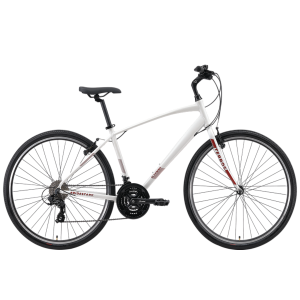 Велосипед Stark'24 Terros 28.2 V белый матовый/красный, серый