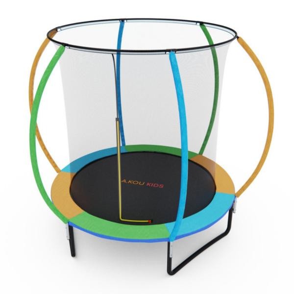 Цветной батут DFC A.KOU KIDS 6FT станет настоящим центром развлечения для ваших детей, принося массу радости и удовольствия! Идеально подойдет для детей весом до 80 кг, позволяя им наслаждаться прыжками и забавными играми на свежем воздухе или в помещении Батут DFC A.KOU KIDS 6 футов с сеткой