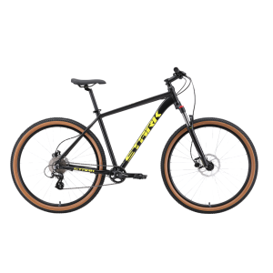 Велосипед Stark'24 Hunter 29.3 HD черный/кислотно-желтый