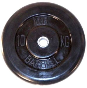 Диск Bestway обрезиненный литой черный 26 мм 10 кг
