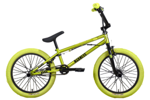 Велосипед Stark'24 Madness BMX 3 зеленый металлик/черный, зеленый/хаки HQ-0014374.
Экстремальный велосипед BMX без переключения передач. 
Технические особенности: рама сталь Hi-Ten 13 A, жесткая вилка Stark Rigid, двойные алюминиевые обода Qijian DM-30, н