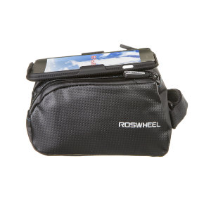 Велосумка на раму STG 121273-TY размер M,с крепежом д/тел, 2 отделения, черная X88295