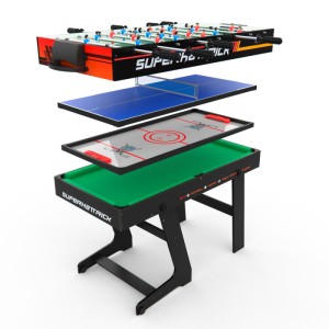 Игровой стол - трансформер DFC SUPERHATTRICK 4 в 1. Настольные игры являются отличным развлечением дома или на даче. Игровой стол будет не только отличной покупкой для себя, но и прекрасным подарком. Многофункциональная модель игрового стола подойдёт для 