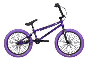 Велосипед Stark'24 Madness BMX 4 серо-фиолетовый/черный/фиолетовый HQ-0014376.
Экстремальный велосипед BMX без переключения передач. 
Технические особенности: рама сталь Hi-Ten 13 A, жесткая вилка Stark Rigid, двойные алюминиевые обода Qijian DM-30, надеж