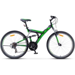Велосипед Stels Focus 26" V 18 sp V030 Черный/Зеленый