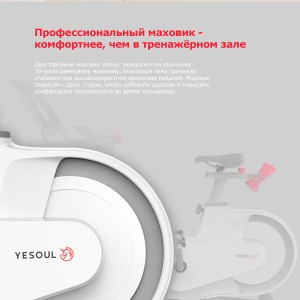 Велотренажер DFC Yesoul BV1-W-21.5 белый (дисп. 21.5')