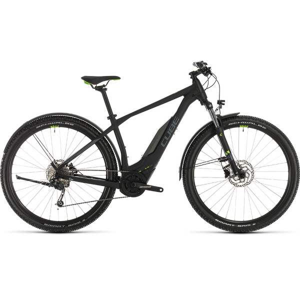 Велосипед CUBE ACID HYBRID ONE 400 Allroad 29 (black'n'green) 2020