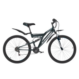 Велосипед Black One Phantom FS 26 черный/серый/серый 2019-2020
