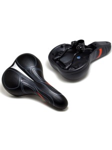 Седло велосипедное HBAZ-3232 MTB 270*170 mm, комфортное эластомерное – это одна из важнейших комплектующих велосипеда, от которой зависит ваш уровень комфорта во время езды. Форма седла: грушевидная. Цвет: черный/серебристый/красный. Возраст: взрослый.