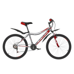 Велосипед Black One Ice 24 серый/красный/белый H000016601 2019-2020