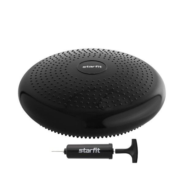 Диск балансировочный STARFIT BP-104 с насосом, массажный, черный.