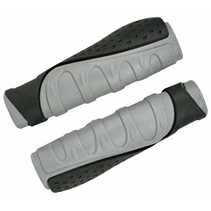 Грипсы HL-G301 130mm,эргономические, резина,черно\серые (H000008034)