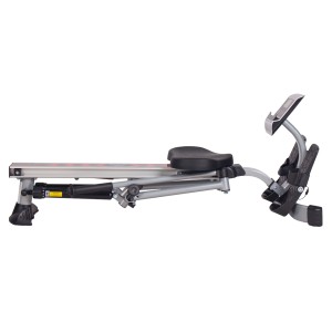 Гребной тренажер DFC R123A - более продвинутая модель. В отличие от R125N: у неё 2 гидравлических цилиндра, благодаря чему нагрузка равномерно распределяется на каждую из рук, а также сиденье большего размера. Гребля - это очень эффективный комплекс упраж