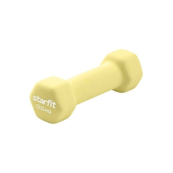 Гантель неопреновая STARFIT DB-201 0,5 кг, желтый пастельный. Гантель неопреновая DB-201 0,5 кг от STARFIT - надежный помощник в спорте. Она изготовлена из чугуна, который известен своей прочностью и долговечностью. Гантели из чугуна могут служить годами Гантель неопреновая STARFIT DB-201 0,5 кг, желтый пастельный. Гантель неопреновая DB-201 0,5 кг от STARFIT - надежный помощник в спорте. Она изготовлена из чугуна, который известен своей прочностью и долговечностью. Гантели из чугуна могут служить годами