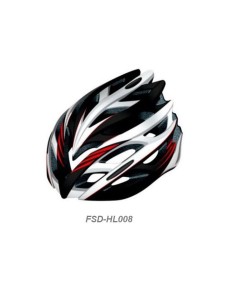 Шлем защитный FSD-HL008 (in-mold) L (54-61 см) красно-чёрно-белый/600312. Шлем FSD-HL008 (in-mold), предназначен для защиты головы при ударах при катании на велосипедах, скейтбордах, роликовых коньках и т.п. Внешний слой – Поликарбонат. Внутренний, поглощ