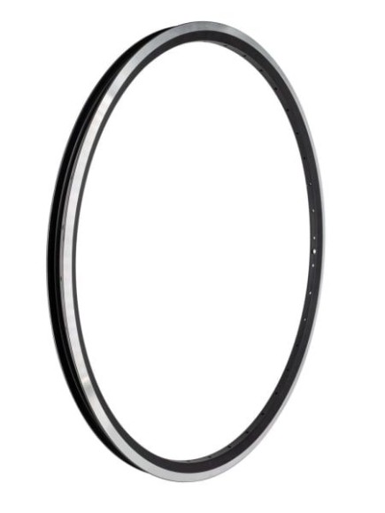 Обод велосипедный 26" HLQC-02AB 14Gх36Н алюминиевый, черный, фрезерованный, штифт в месте стыка/330134. Обод 26" HLQC-02AB на 36 спиц 14G, двойной профиль 21х24,5 мм, внутренняя ширина 17,9 мм, покрышка до 2,3 дюйма, алюминиевый, черный, фрезерованные бок