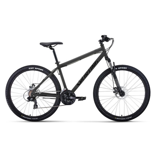 Велосипед 27,5' Forward Sporting 27,5 2.0 D Темно-серый/черный 2023 г