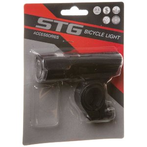 Фонарь STG передний FL1504. 1 белый диод мощностью 3 ватт. Тип батареек 3ААА (в комплект не входят).
Бренд: STG
Модель: BC-FL1504 3Wled
Кол-во диодов: 1
Мощность диода переднего фонаря, Вт: 3
Кол-во режимов посстоянного света: 2
Кол-во режимов пул