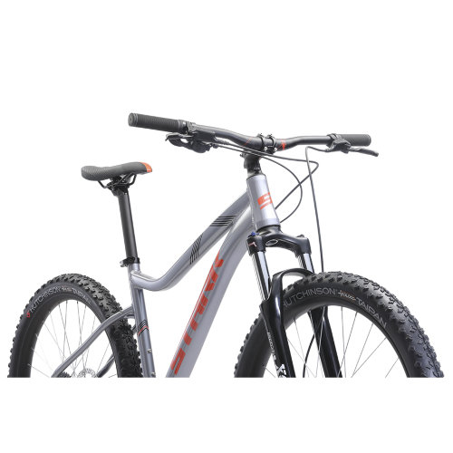 Велосипед Stark'21 Tactic 27.5 + HD серебристый/оранжевый