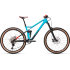 Велосипед CUBE STEREO 140 HPC RACE 27.5 (petrol'n'red) 2021