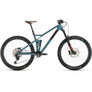 Велосипед CUBE STEREO 140 HPC RACE 27.5 (bluegrey'n'red) 2020