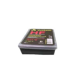 Парафин для лыж и сноубордов VUOKATTI HF -1°С/+1°С.
Парафин предназначен для улучшения скользящих свойств лыж в условиях, когда температура воздуха меняется от плюсовой к минусовой или наоборот от минуса к плюсу.
Быстро и просто наносится, защищает скольз