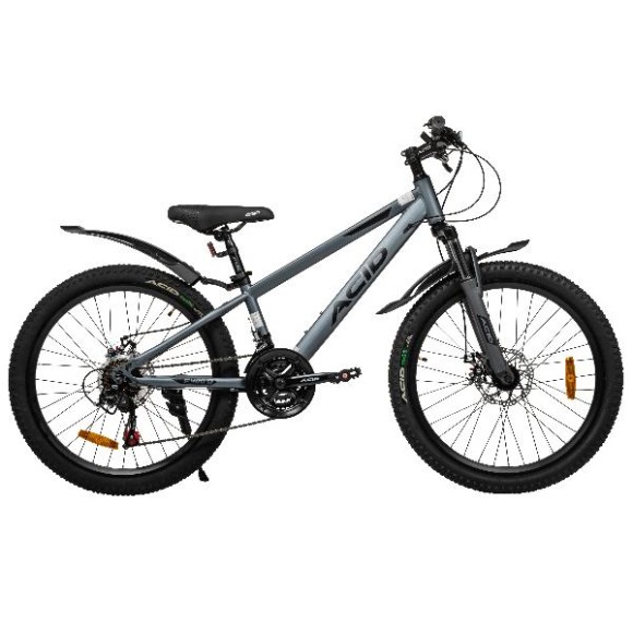 Велосипед 24' ACID F 400 D Gray Flat/Black 2026 Велосипед 24' ACID F 400 D Gray Flat/Black 2026