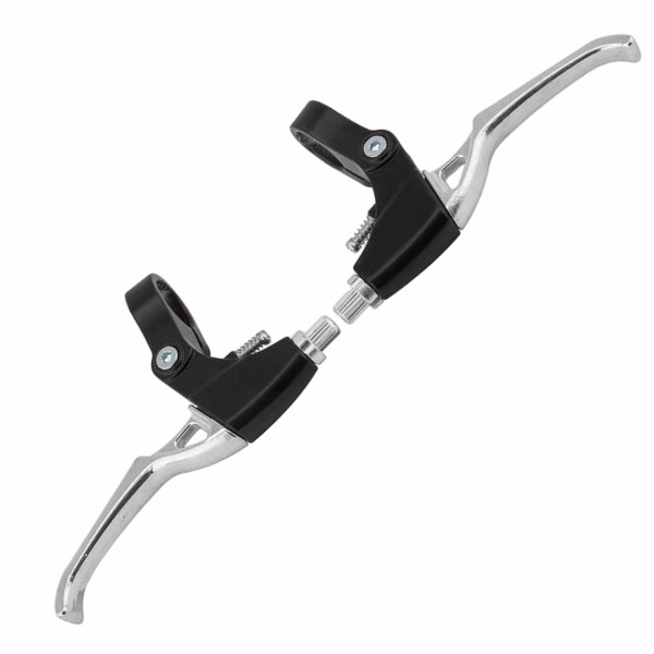 Ручки тормоза CLARKS CLK2B V-brake/кантилев., 2-пальца, алюм., черно-серебристые (3-272)