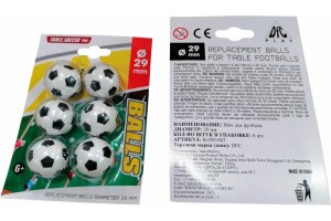 Мяч для футбола 29 мм (6 шт)