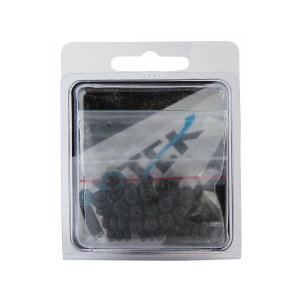 Комплект из 3 резиновых шайб Artek YZ-KOR1-1.2 для защиты рамы от тросов чёрн.1,2мм (200 шт) X75269