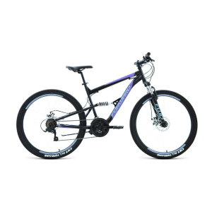 Велосипед 27,5' Forward Raptor 27,5 2.0 disc Черный/Фиолетовый 20-21 г