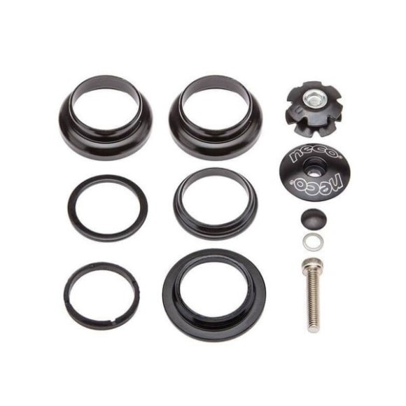 Детали рулевой колонки Neco H846 1-1/8'/170090. Рулевая колонка H846 безрезьбовая, для штока вилки 1-1/8", диаметр патрона выноса руля/рулевого стакана/кольца короны - 28,6/34/30 мм, общая высота 25 мм, стальная, чёрная. Детали рулевой колонки – это велоз Детали рулевой колонки Neco H846 1-1/8'/170090. Рулевая колонка H846 безрезьбовая, для штока вилки 1-1/8", диаметр патрона выноса руля/рулевого стакана/кольца короны - 28,6/34/30 мм, общая высота 25 мм, стальная, чёрная. Детали рулевой колонки – это велоз