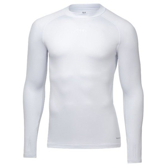 Джемпер компрессионный утепленный Jogel CAMP PerFormDRY Baselayer Top Warm, белый. омпрессионный джемпер Baselayer Warm Top - спортивная одежда первого слоя с длинным рукавом, которая идеально подходит для занятий спортом в холодное время года. Модель обл
