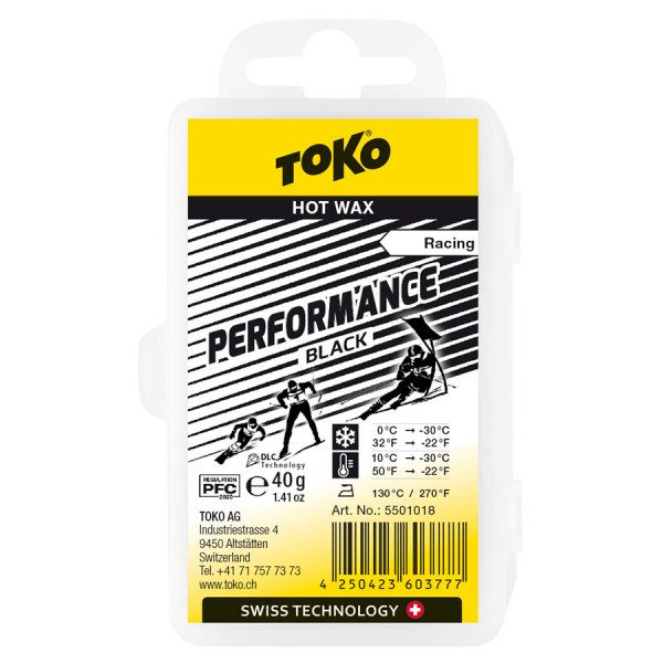 Низкофтористый парафин TOKO Performance black 40g 5501018