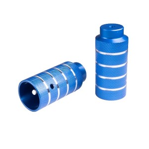 Пеги BMX CHISMAN CM-D17 50х110мм 3/8*26T,насечка, алюм.сплав 6061 синий