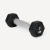 Гантель гексагональная STARFIT DB-301PRO  1 кг, обрезиненная, черный, пара