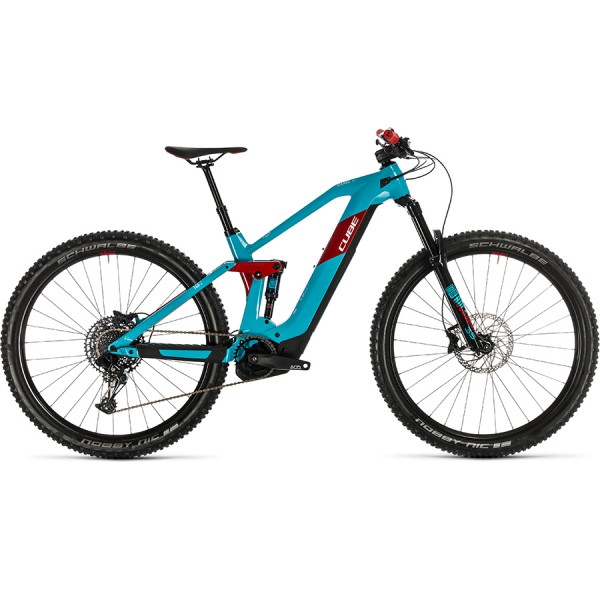 Велосипед CUBE STEREO HYBRID 140 HPC RACE 625 29 (petrol'n'red) 2020