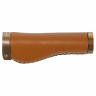 Грипсы M-WAVE CLOUD BUFF FIX 138 мм, с 2 фикс., синтет. кожа, коричневые (5-410610)