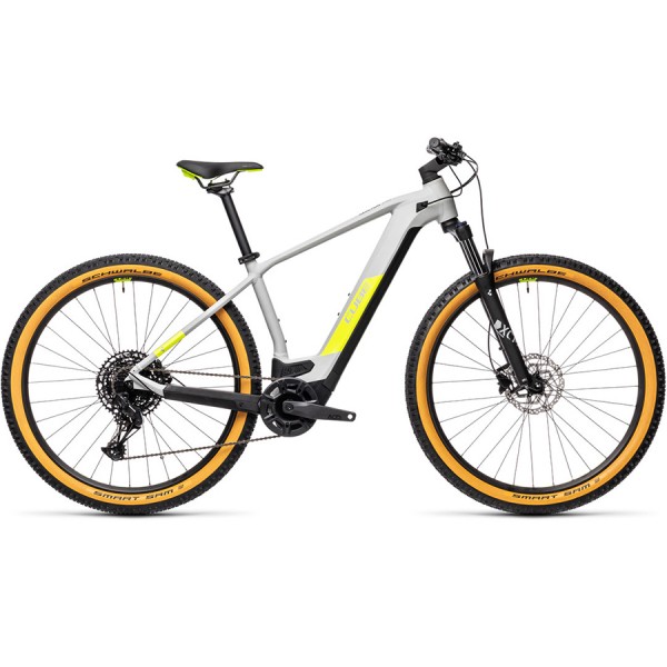Велосипед CUBE REACTION HYBRID PRO 500 29 (grey'n'yellow) 2021
